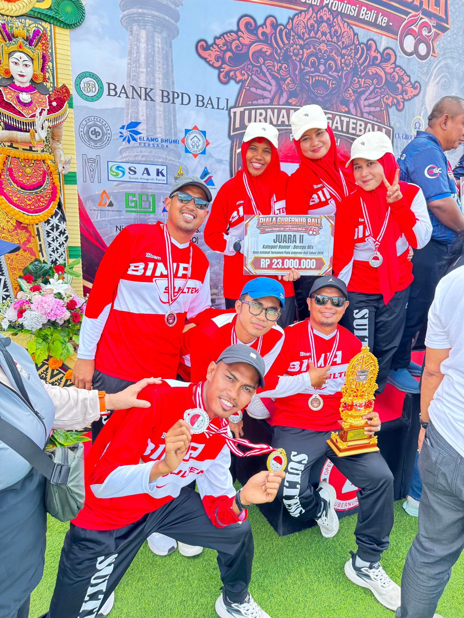 Tim Gateball Sulteng Raih Juara II pada Piala Gubernur Bali ke-68