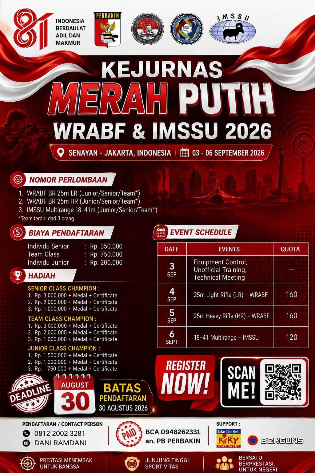KEJURNAS MERAH PUTIH WRABF & IMSSU 2026